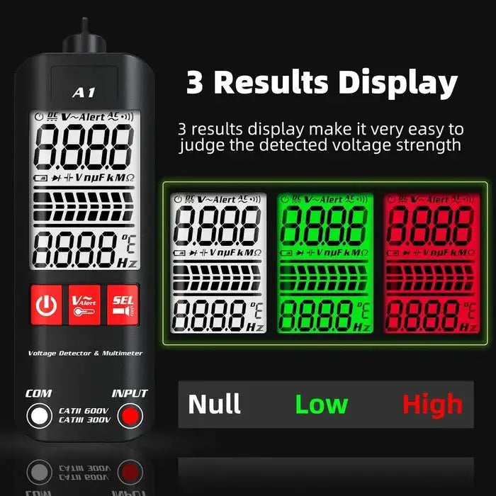 A1 Fully Automatic Anti-Burn Intelligent Digital Multimeter - Raydexlights