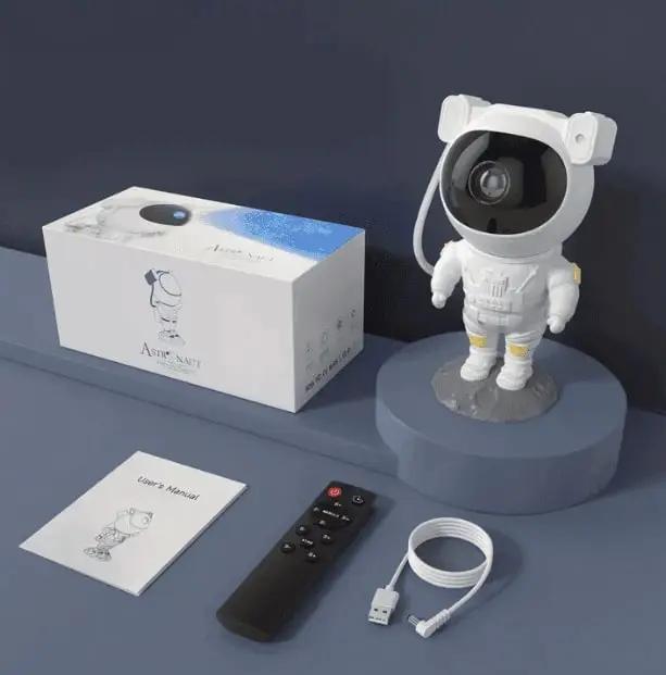 astronaut projector lamp with remote and cable