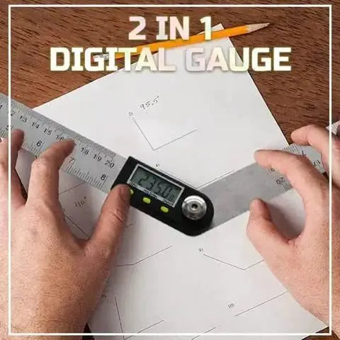 Premium 2-in-1 Digital Display Angle Ruler